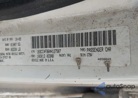 2010 Dodge Avenger Sxt z USA, uszkodzony, nr VIN 1B3CC4FB6AN127507